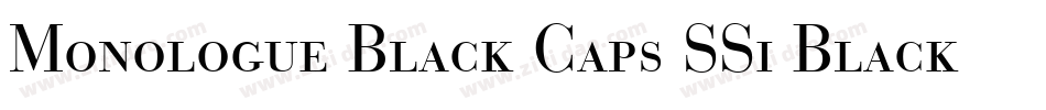 Monologue Black Caps SSi Black Small Caps字体转换